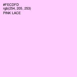 #FECDFD - Pink Lace Color Image